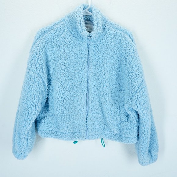 Urban Outfitters Light Blue Sherpa Hoodie - Picture 2 of 6